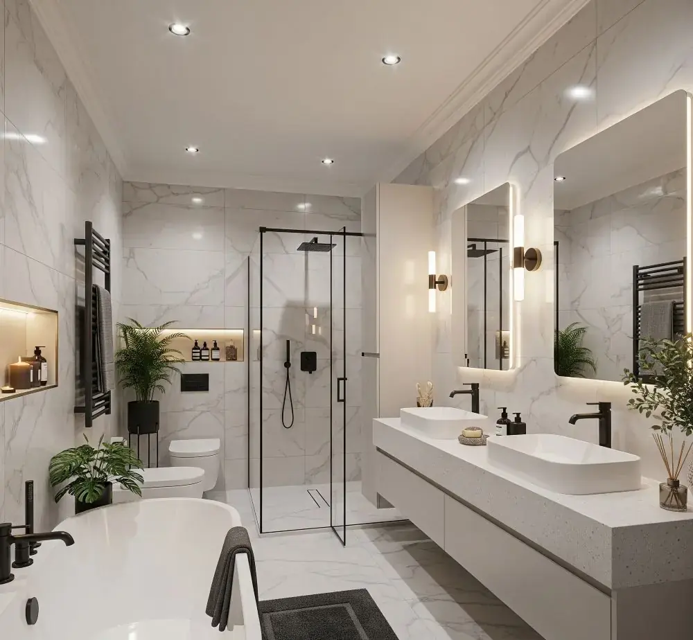Amenagement des salles de bain et toilettes